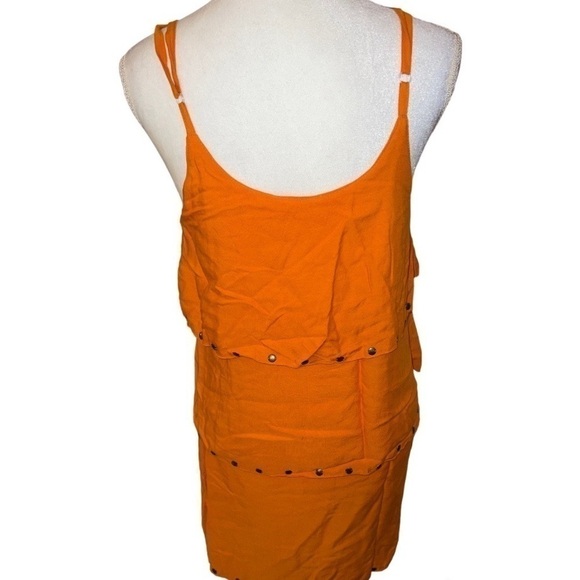TIERED orange sundress, S - Picture 7 of 8